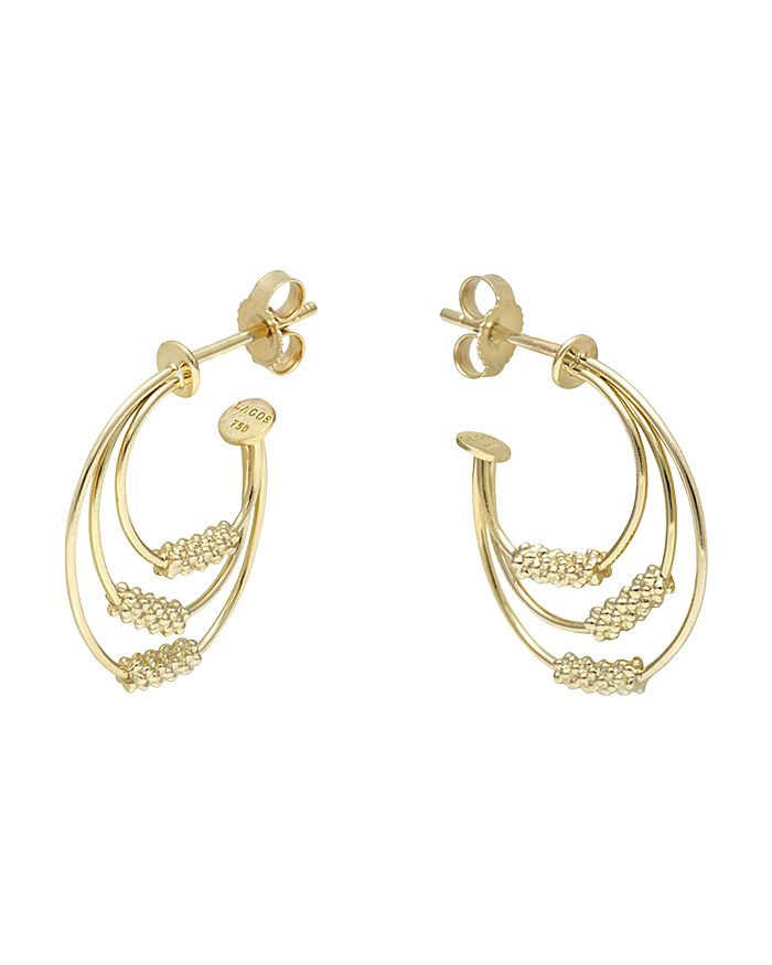 LAGOS 18K Gold Hoop Earrings | Bloomingdale's