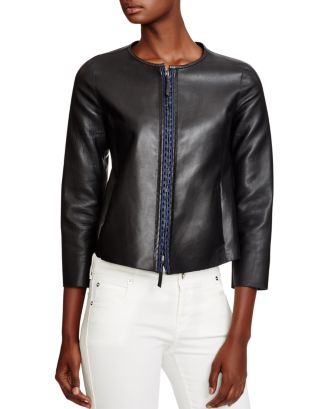 Armani Leather Jacket | Bloomingdale's