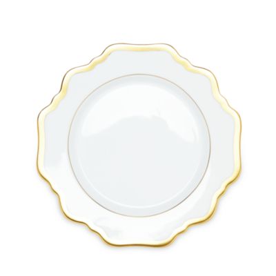 Simply Anna Antique White with Gold Bread & Butter Plate