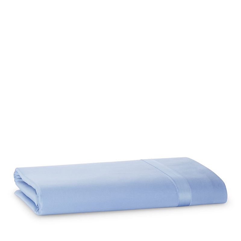 Matouk Nocturne Sateen Flat Sheet, Full/queen In Azure