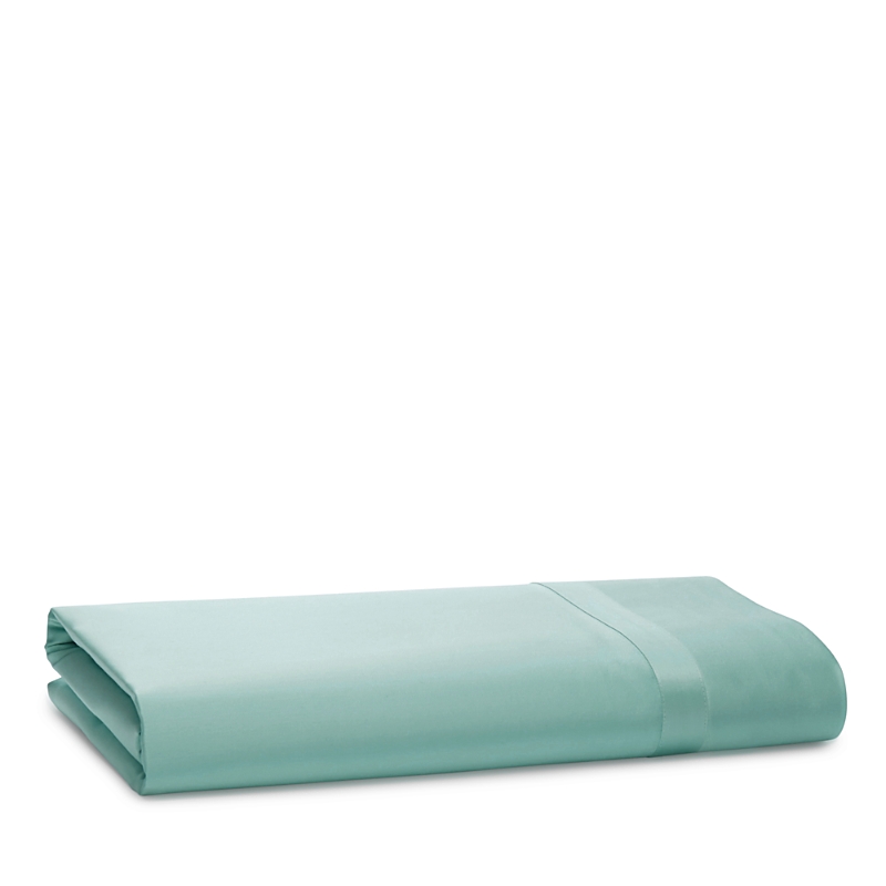 Matouk Nocturne 600 Thread Count Flat Sheet In Aquamarine