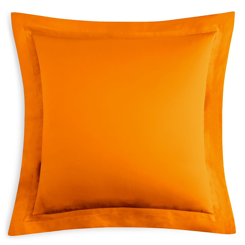 Matouk Nocturne 600 Thread Count Euro Sham In Tangerine