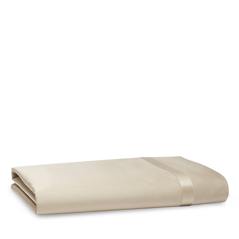Matouk Nocturne 600 Thread Count Flat Sheet In Khaki