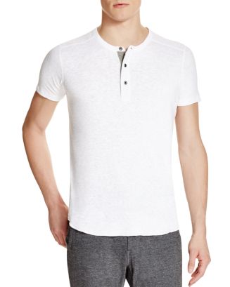 Wings and Horns Wings + Horns Slub Short Sleeve Henley | Bloomingdale's