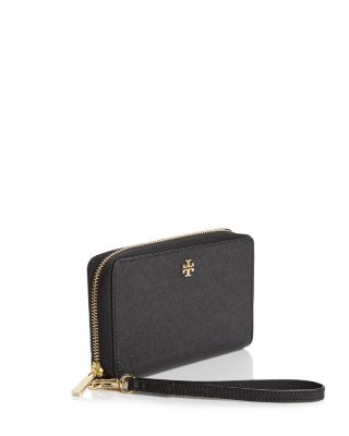 Tory Burch Robinson Zip Around Smartphone Wristlet