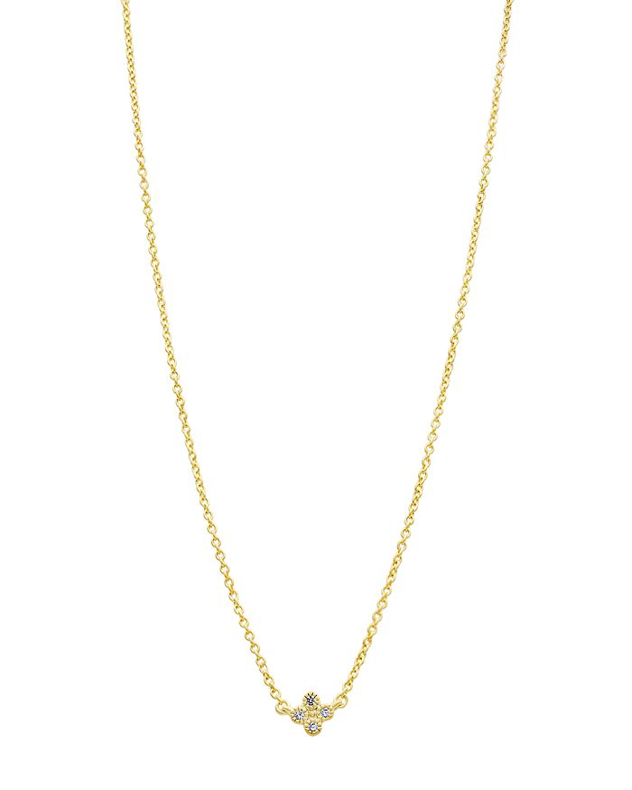Freida Rothman Clover Pendant Necklace 18
