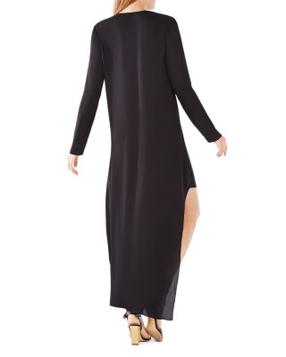 bcbg asymmetrical black dress Sparkling A-Line Asymmetrical Neck Sweetheart Floor-Length Evening Dre –  VOS LEE