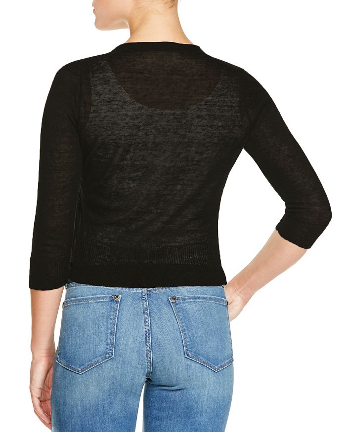Nic And Zoe Nic+zoe Lightweight Four-way Cardigan In Black Onyx