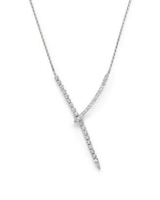 Bloomingdale's Diamond Y Necklace in 14K White Gold, 1.45 ct. t.w ...