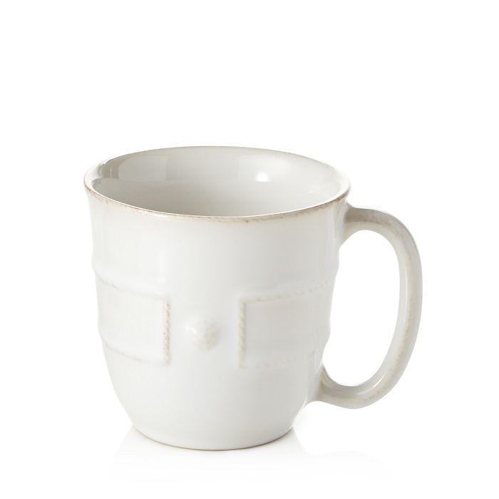 Juliska Berry & Thread French Panel Mug In Whitewash