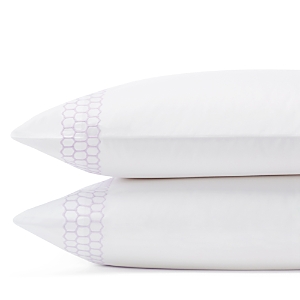 Matouk Liana Standard Pillowcase, Pair In Lavender