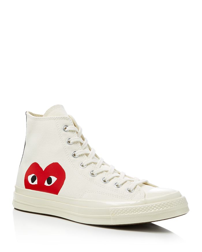 yermo Notorio vestíbulo Comme Des Garcons PLAY x Converse Unisex Chuck Taylor Lace Up High Top  Sneakers | Bloomingdale's