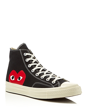 Comme Des Garcons Play x Converse Unisex Chuck Taylor Lace Up High Top Sneakers