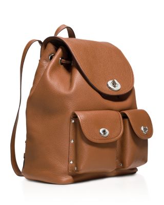 COACH Turnlock Rucksack in Pebble Leather | Bloomingdale display picture 1