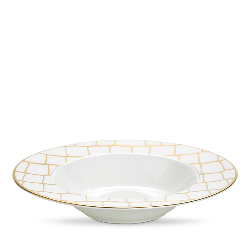 Prouna Domenico Vacca By Alligator Gold Soup Plate In Gold