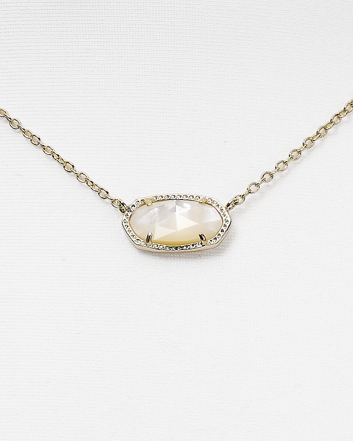 Shop Kendra Scott Elisa Birthstone Necklace, 15 In June/ivory Pearl