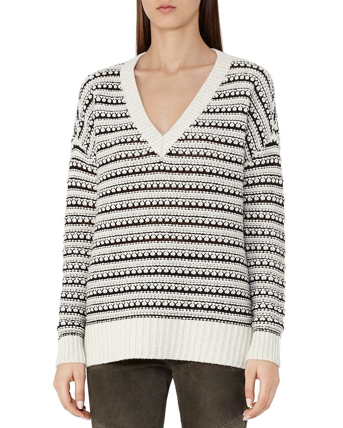 REISS Eshan Textured Sweater | Bloomingdale's