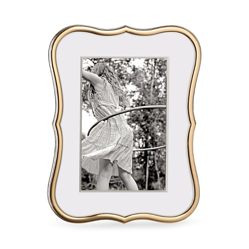Kate Spade Crown Point 4" X 6" Gold-tone Picture Frame In Gold