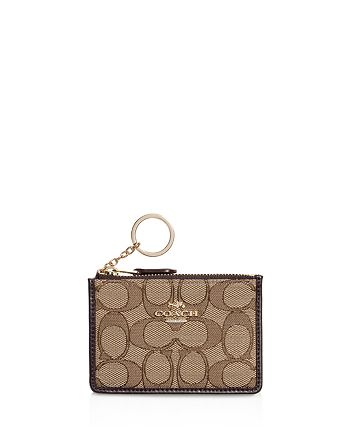 Coach Mini Skinny Id Case In Signature Jacquard Boxed Set