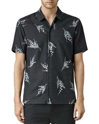 allsaints floral shirt