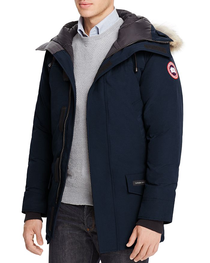 Canada Goose Langford Parka With Fur Hood In Navy