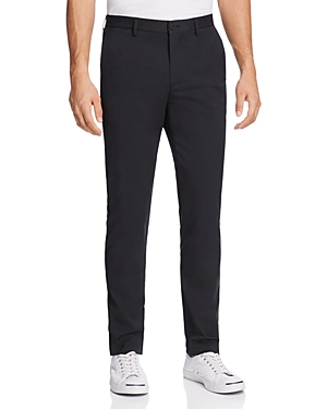 Theory Men's Zaine Precision Ponte Slim-straight Chino-style Pants In Black