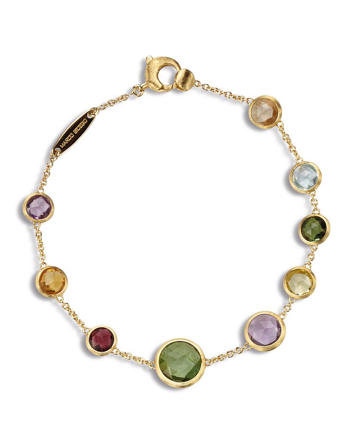 Shop Marco Bicego Mini Jaipur Multicolored Bracelet In Multi/gold