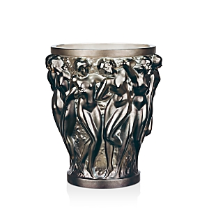 Shop Lalique Small Bacchantes Vase In Bronze