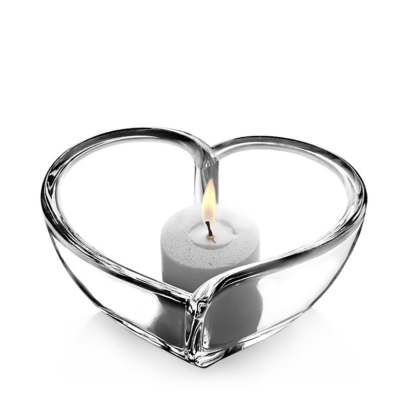 Orrefors Heart Small Bowl & Votive In Clear