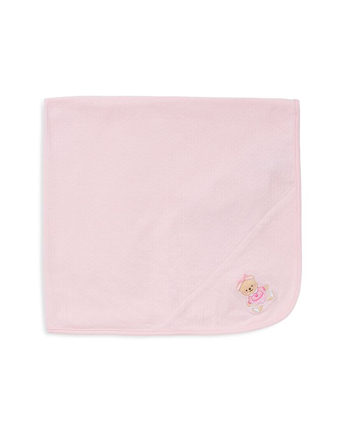 Little Me Kids' Baby Girls Sweet Bear Blanket In Light Pink