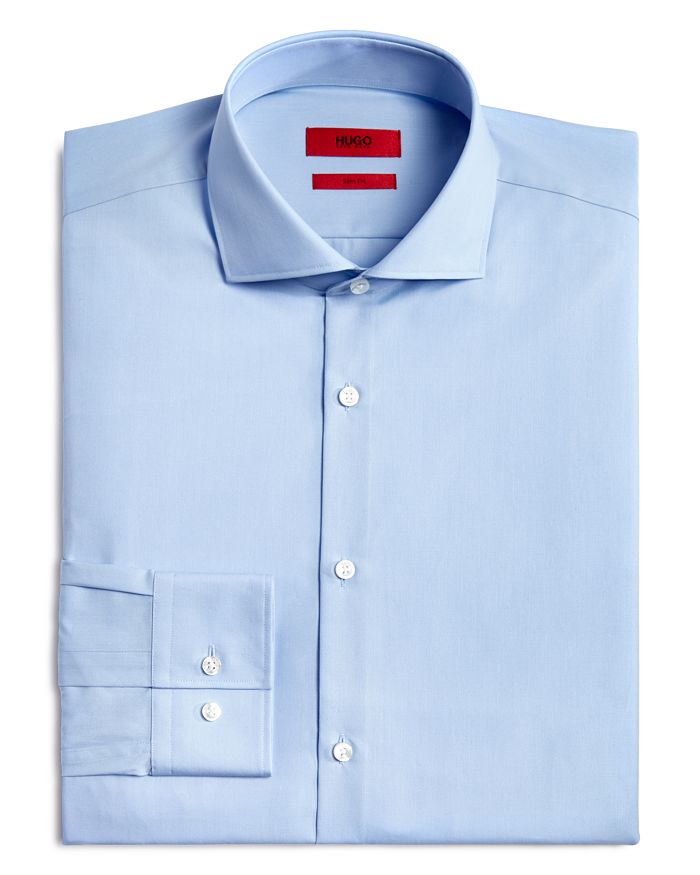 Hugo Boss Jason Slim Fit Long Sleeve Cotton Dress Shirt In Light Blue