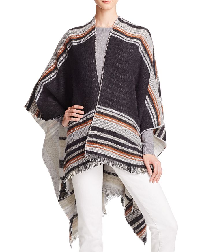 Echo Reversible Striped Ruana | Bloomingdale's