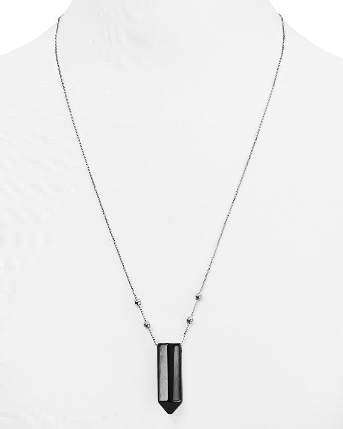 Alex and Ani Expandable Onyx Pendant Necklace 24