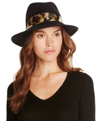 Eugenia Kim Bianca Feather Trim Fedora | Bloomingdale display picture 2