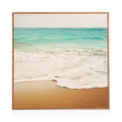 Deny Designs - Ombr&eacute; Beach Framed Print, 20" x 20"