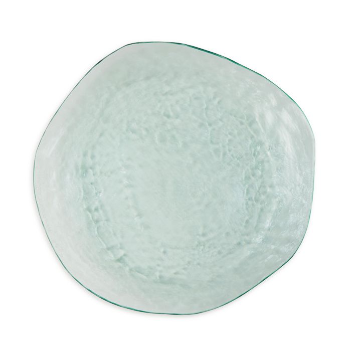 Annieglass Salt Glass Plate In Clear