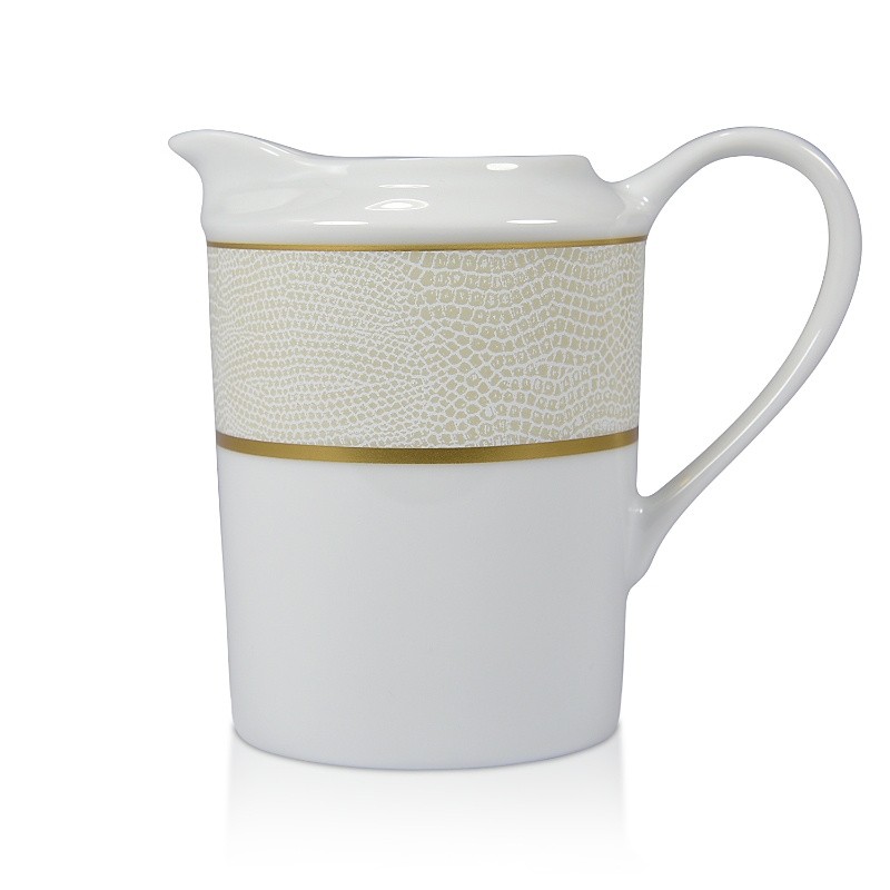 Bernardaud Sauvage White Creamer In Gold/white