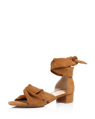 ankle wrap block heel