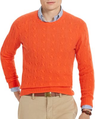 white cashmere cable knit sweater