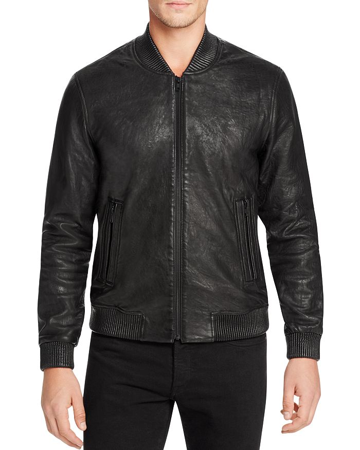 Joe's Jeans Leather Bomber Jacket Bloomingdale's