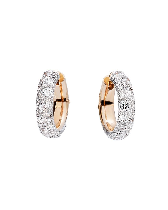Pomellato Tango Earrings with Diamonds in 18K Rose Gold