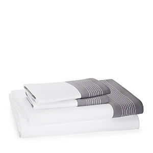 Frette Hotel Porto Sheet Set, King In White/slate Gray