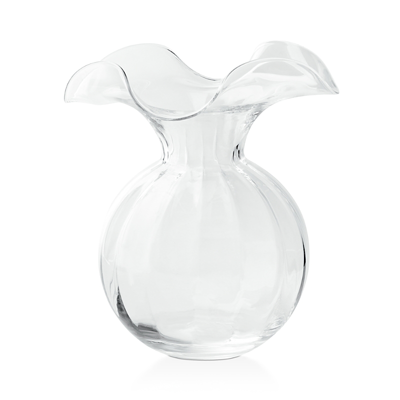 Vietri Hibiscus Glass Small Fluted Vase
