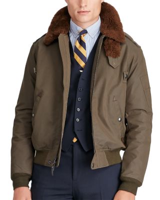 ralph lauren shearling aviator jacket