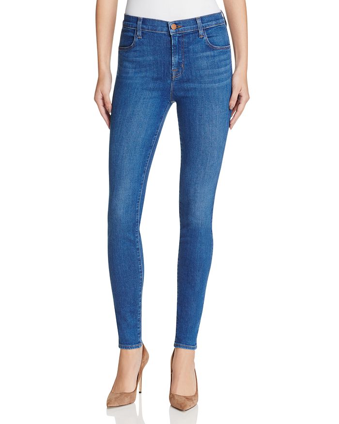 J High Rise Skinny Jeans in Connection Bloomingdale's