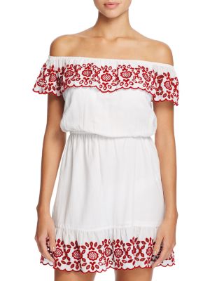 zara black velvet embroidered dress BARCOS EMBROIDERED DRESS White 14 KIDS main image 1