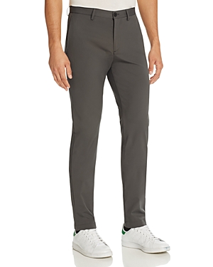 Theory Zaine Neoteric Slim Fit Trousers In Dark Grey