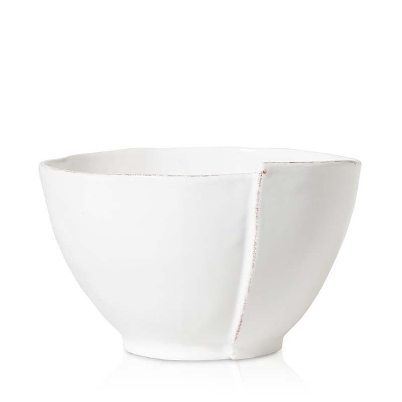 Vietri Lastra Stoneware Deep Serving Bowl In White