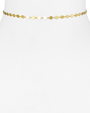 18K Gold-Plated Sterling Silver Disc Choker Necklace, 12