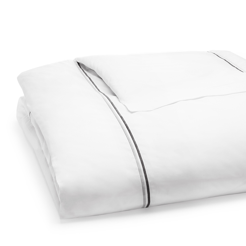 Matouk Essex Duvet Cover In Charcoal